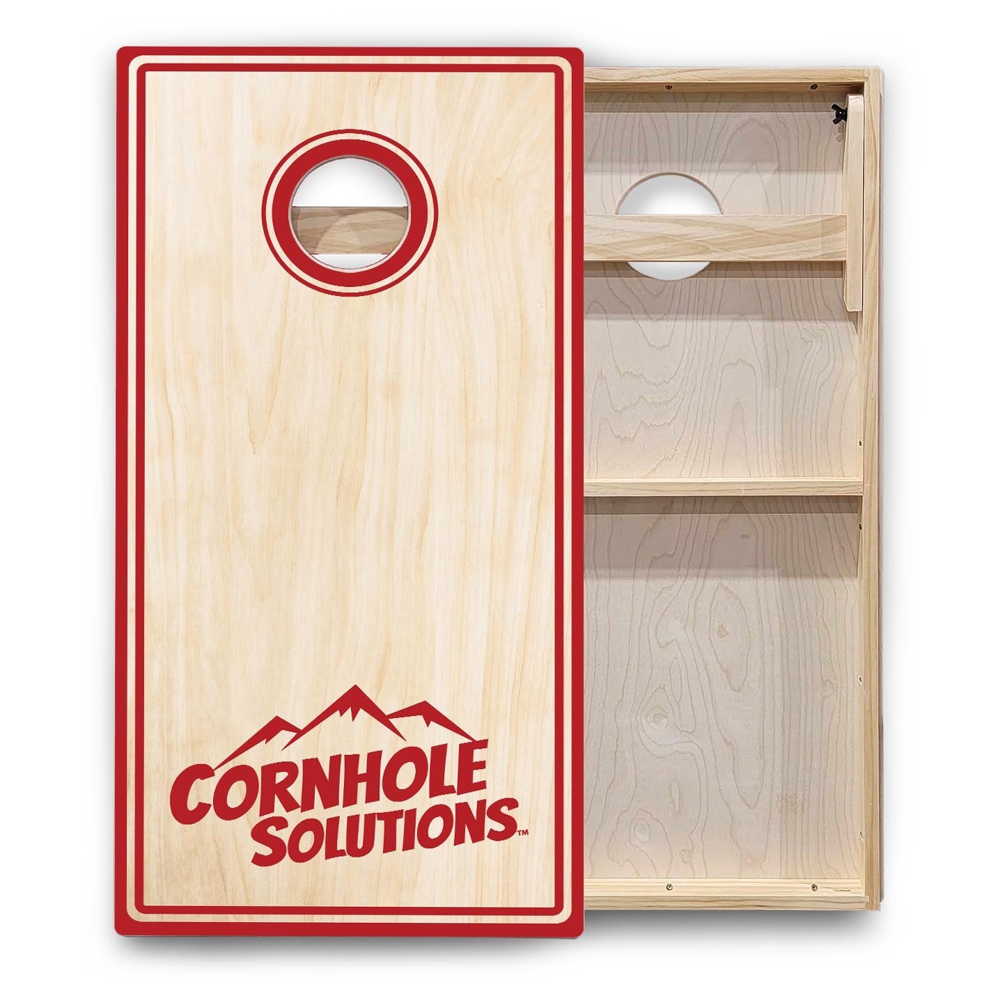 Pinstripe CS Logo Cornhole Boards - Backyard Series