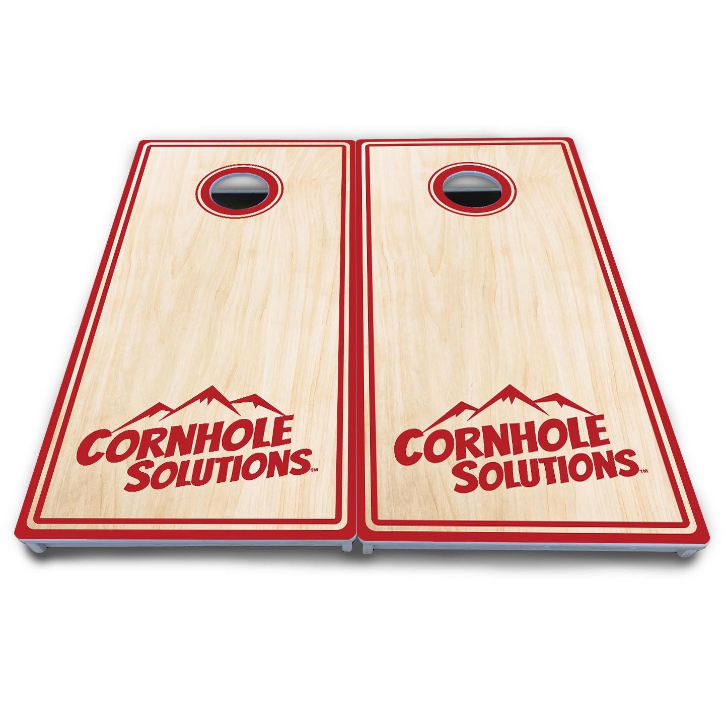 Pinstripe CS Logo Cornhole Boards - All Weather Series