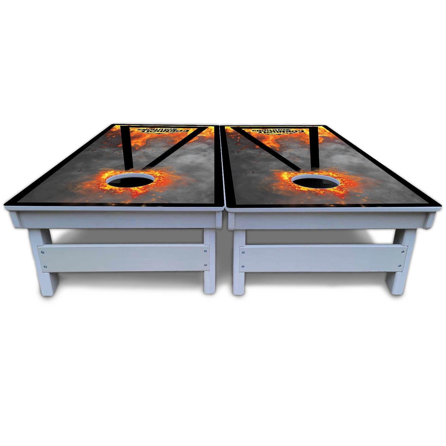 Fire Triangle CS Logo Cornhole Boards - All Weather Series