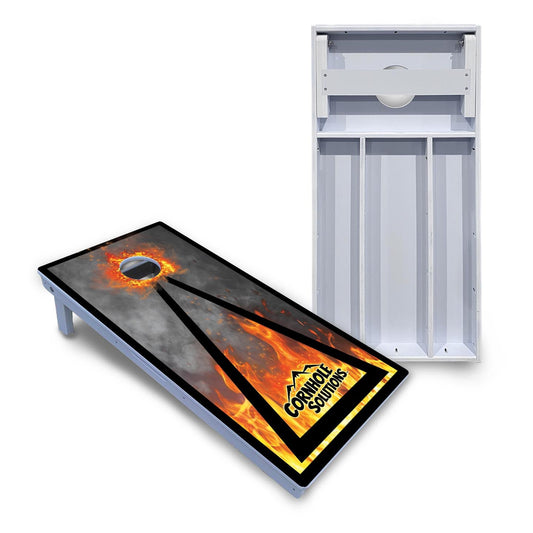 Fire Triangle CS Logo Cornhole Boards - All Weather Series