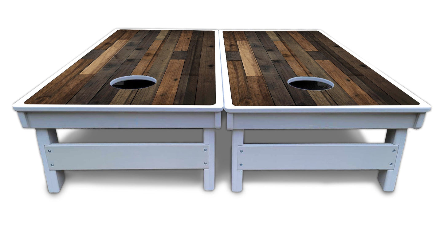 Wood Panels Cornhole Boards - All Weather Series