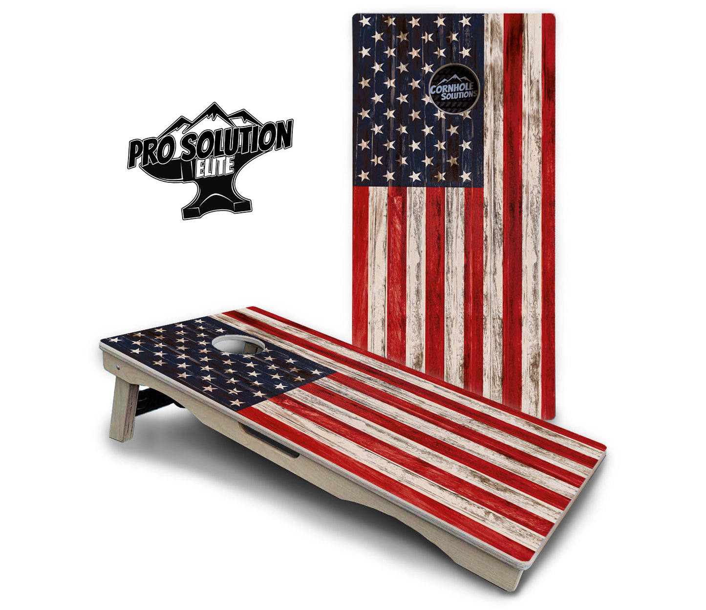 Antique Flag510 Cornhole Boards - Pro Solution Elite Series