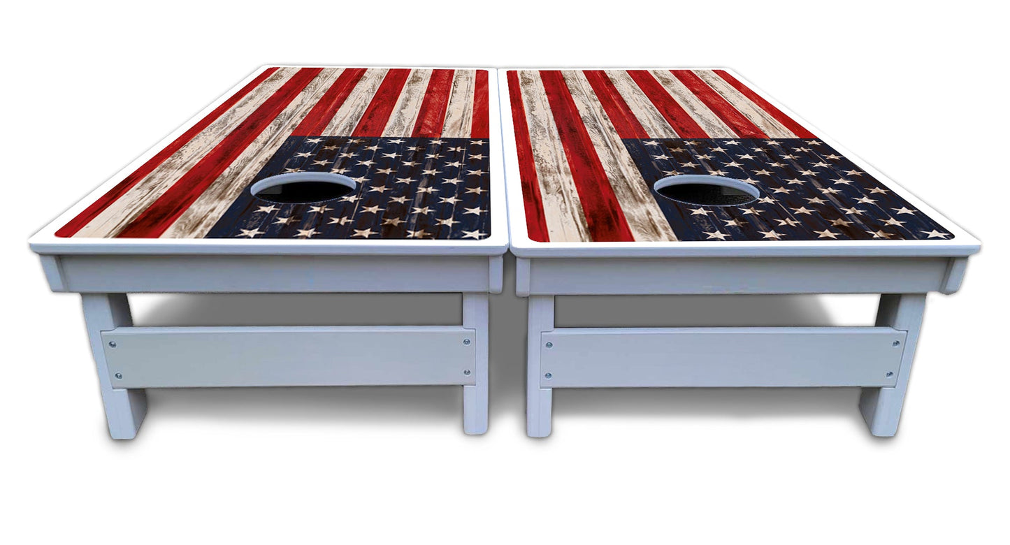 Antique Flag510 Cornhole Boards - All Weather Series