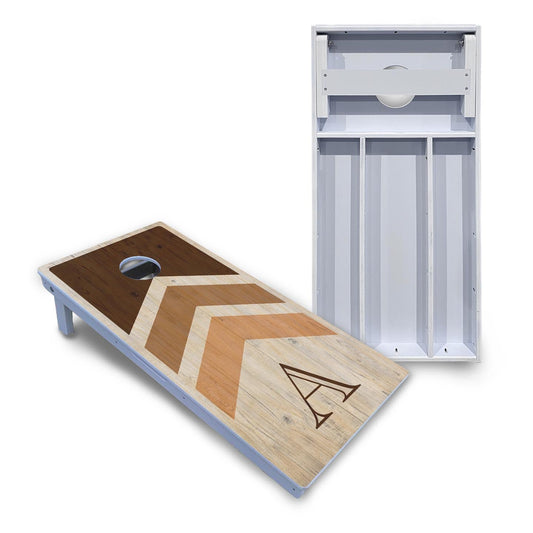 Wedding Arrows Cornhole Boards - All Weather Series - Natural