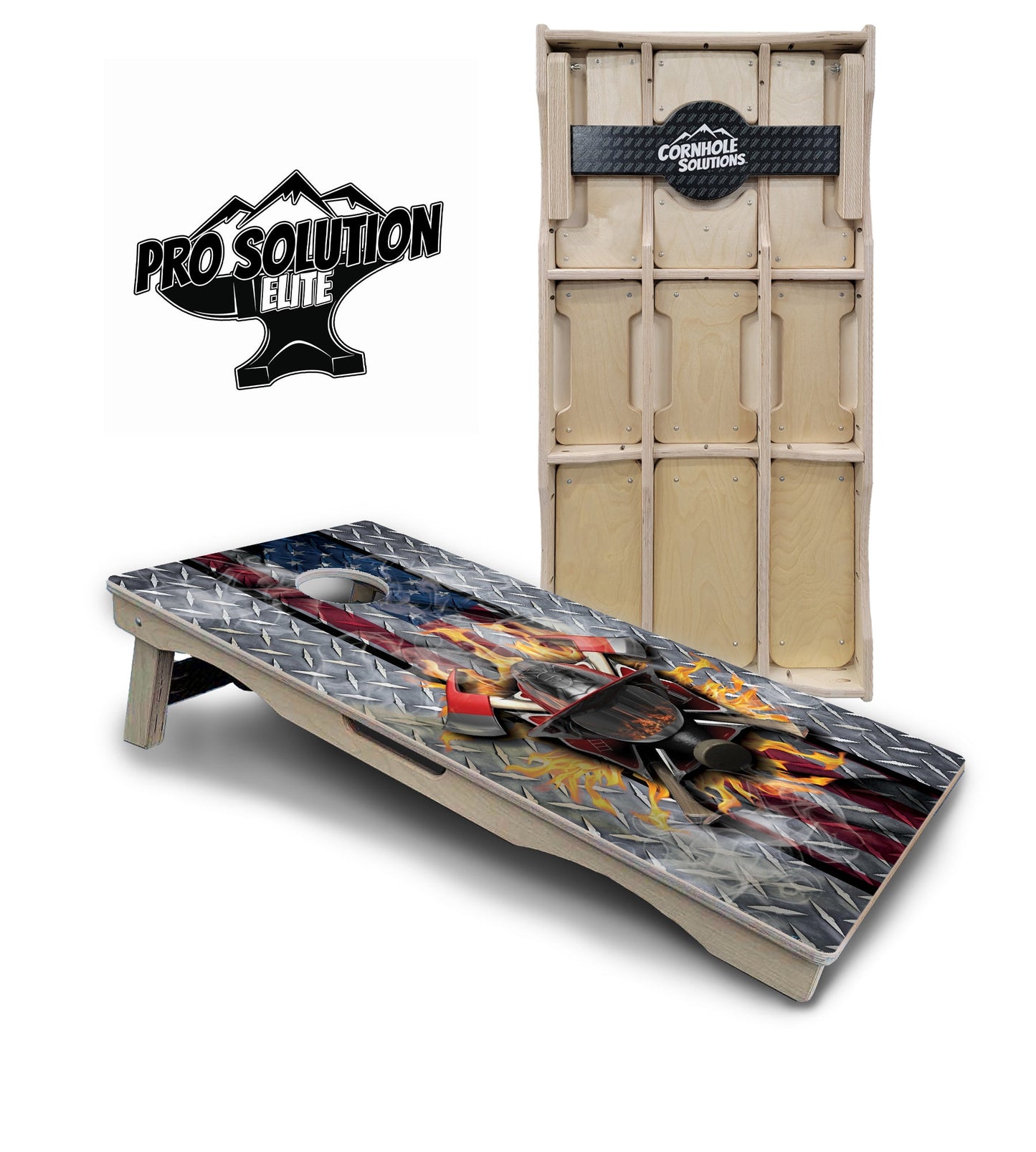 Firefighter Cornhole Boards - Pro Solution Elite Series