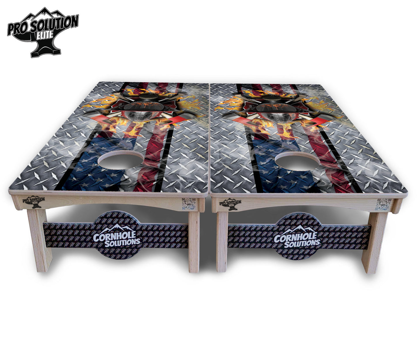 Firefighter Cornhole Boards - Pro Solution Elite Series
