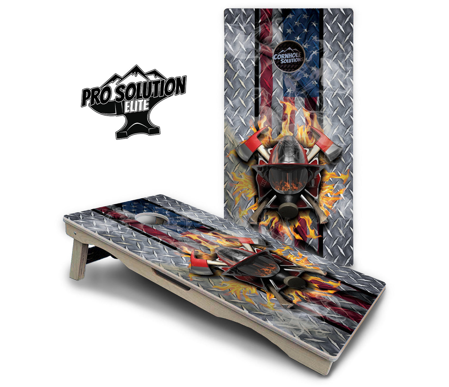 Firefighter Cornhole Boards - Pro Solution Elite Series
