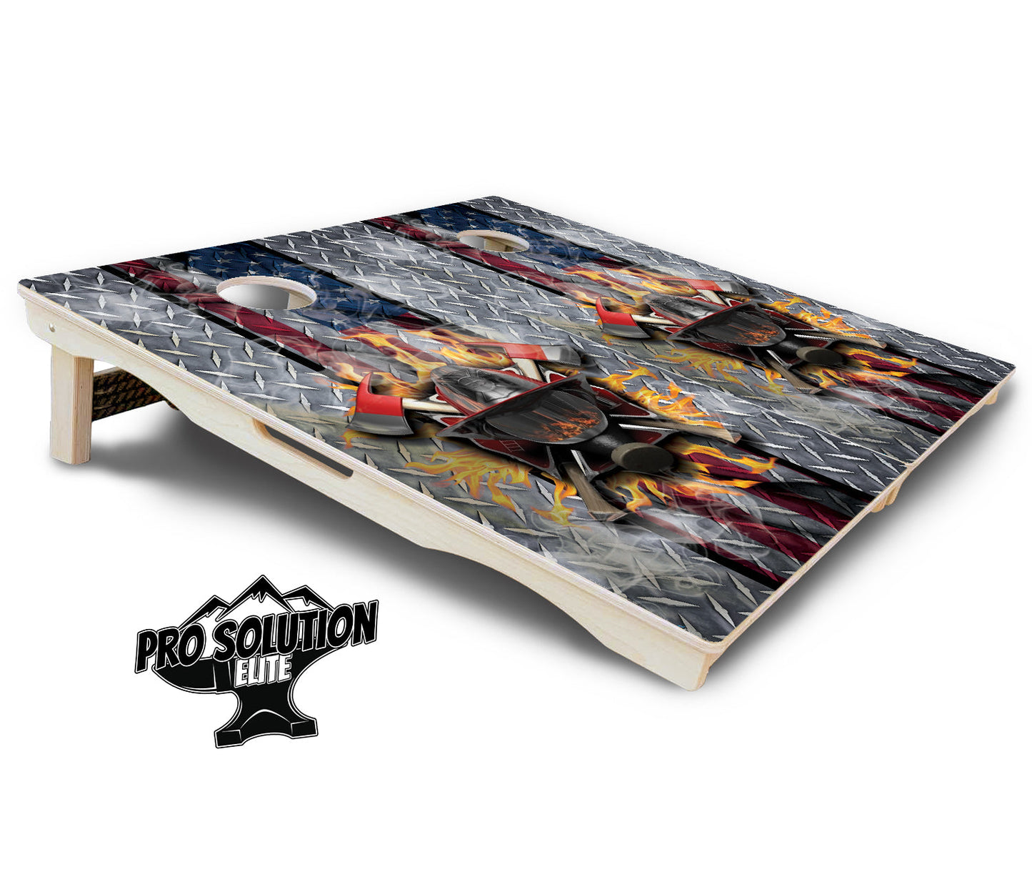 Firefighter Cornhole Boards - Pro Solution Elite Series