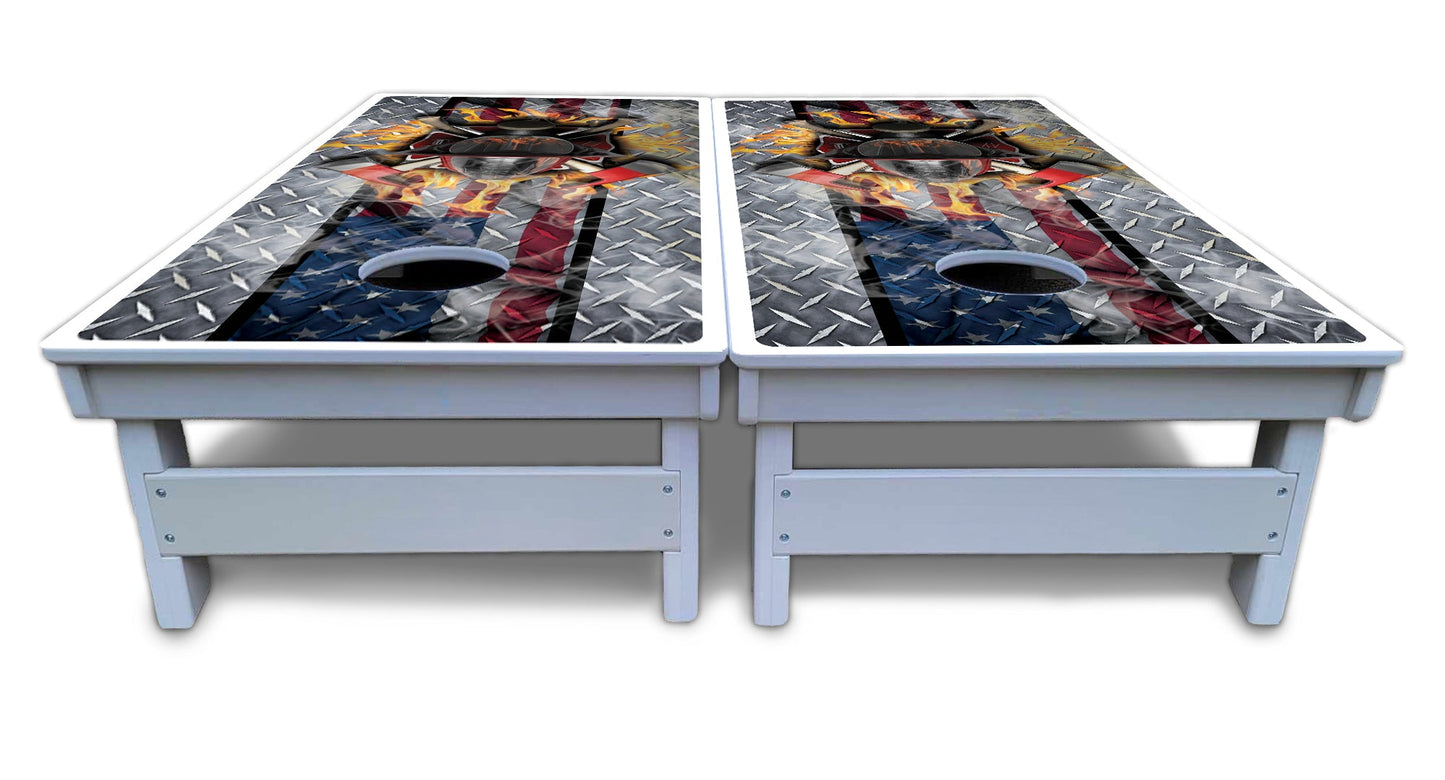 Firefighter Cornhole Boards - All Weather Series