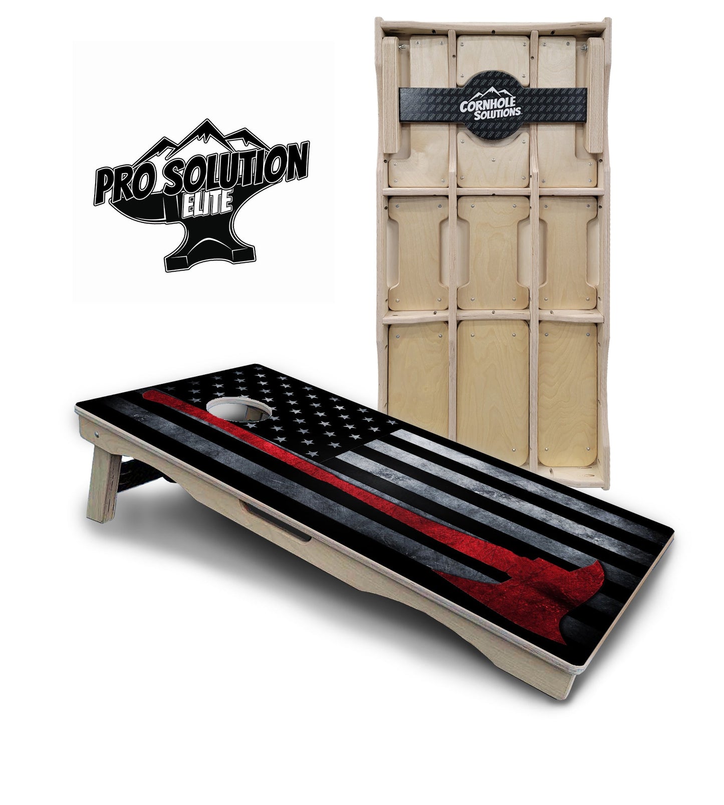 Axe Flag Cornhole Boards - Pro Solution Elite Series
