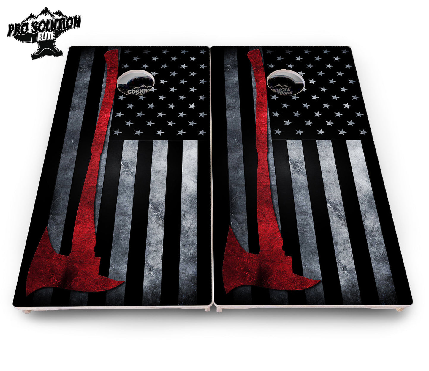 Axe Flag Cornhole Boards - Pro Solution Elite Series