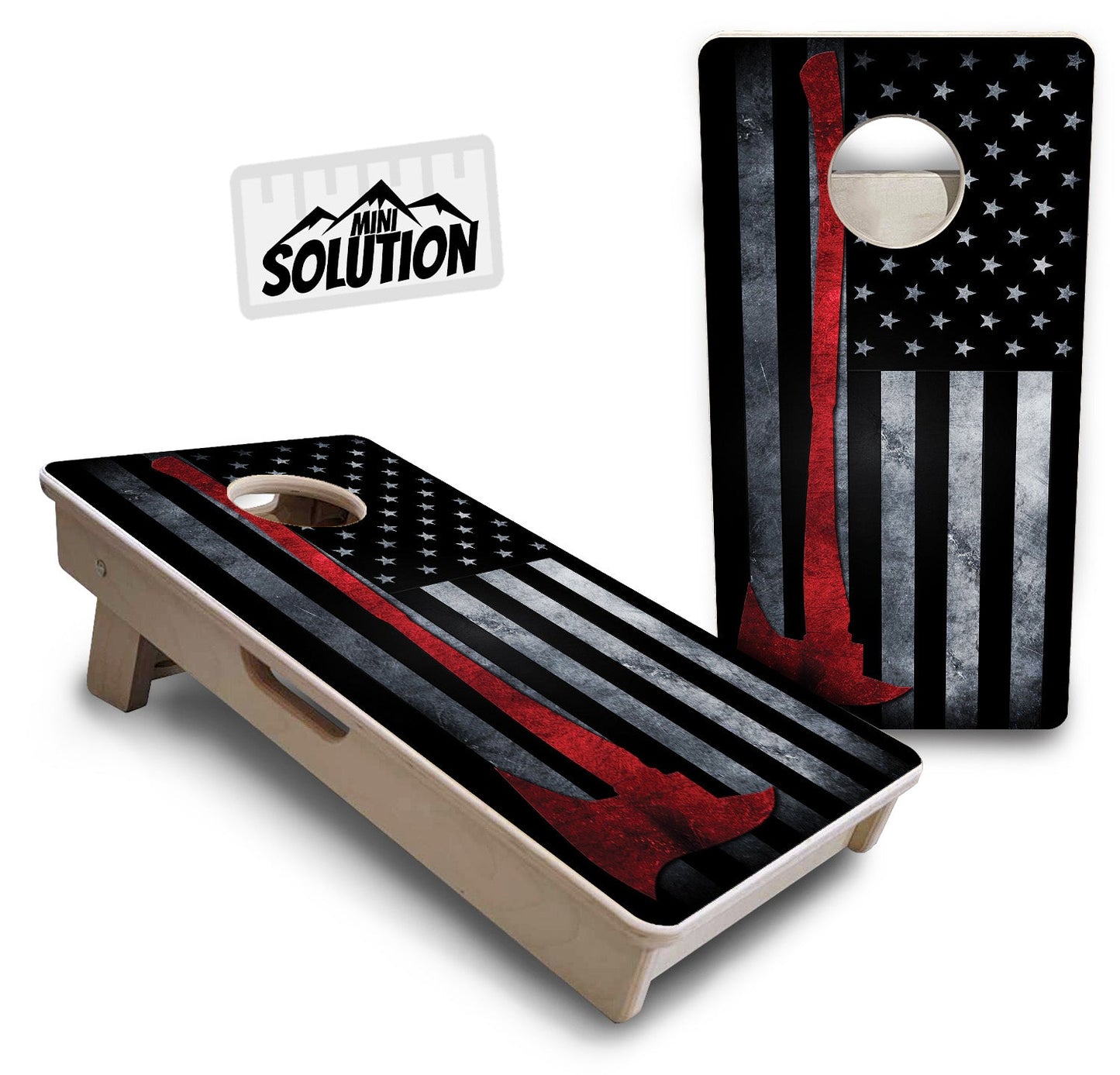 Mini Cornhole Boards - Axe Flag