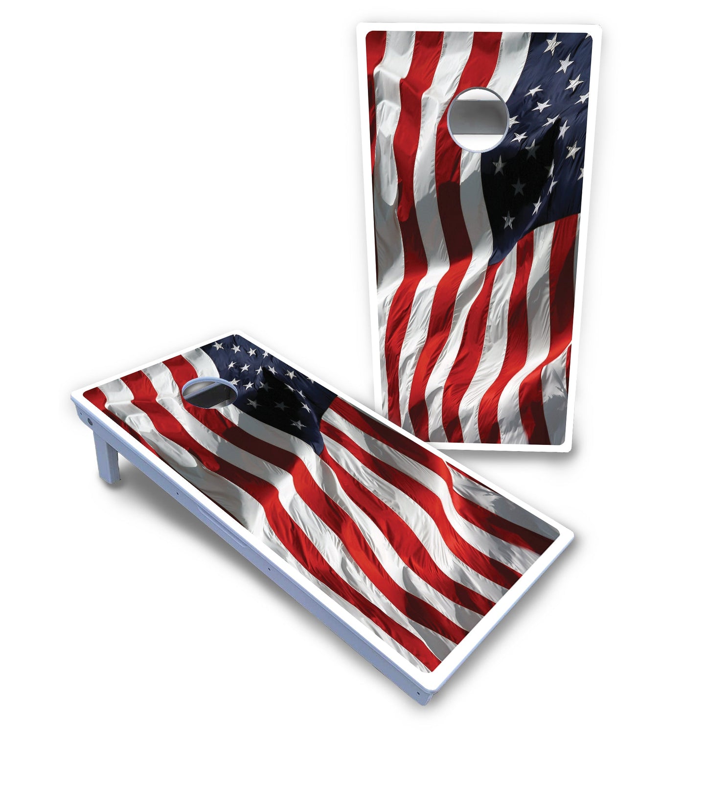 Waving Flag Cornhole Boards - All Weather Series
