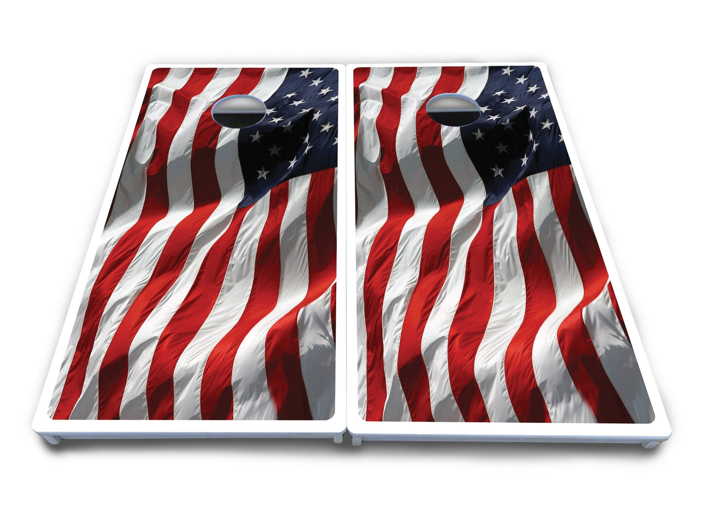 Waving Flag Cornhole Boards - All Weather Series
