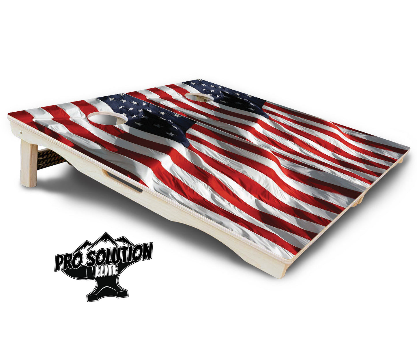 Waving Flag Cornhole Boards - Pro Solution Elite Series