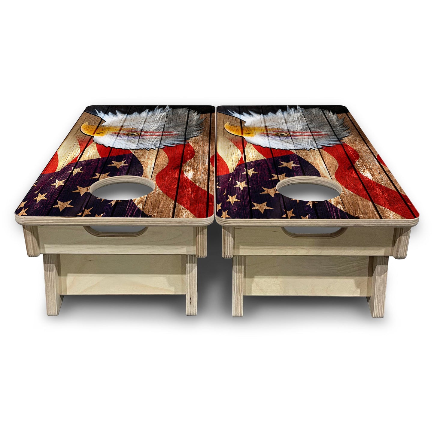 Mini Cornhole Boards - Wooden Eagle