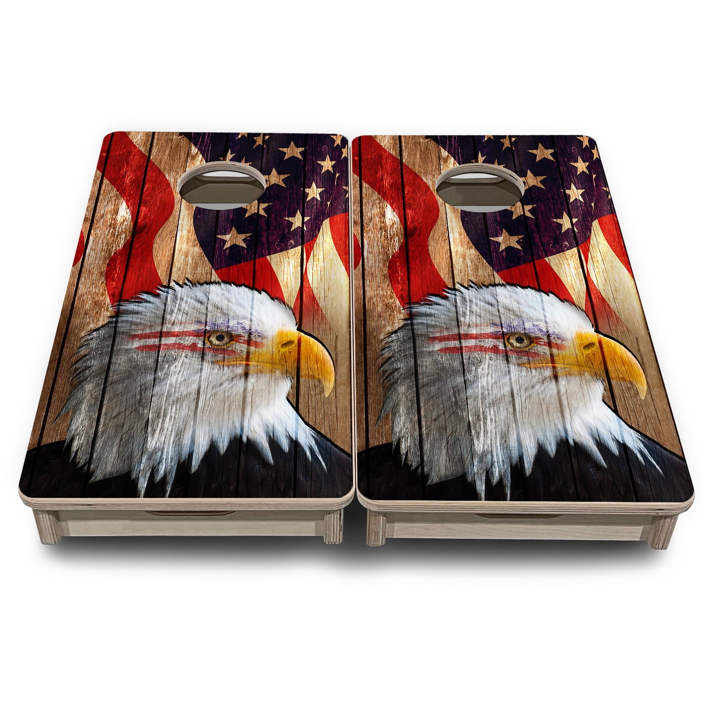 Mini Cornhole Boards - Wooden Eagle