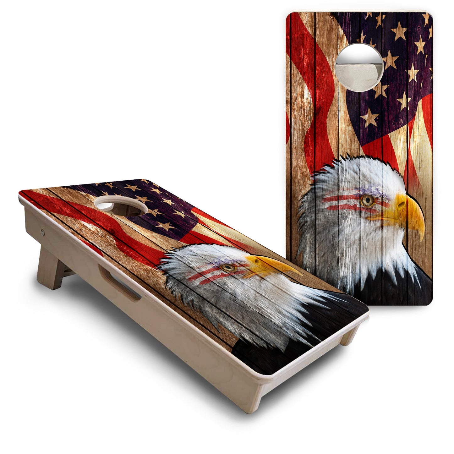 Mini Cornhole Boards - Wooden Eagle