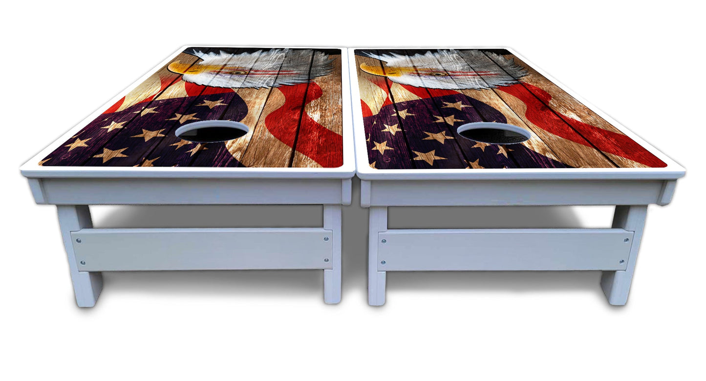 Wooden Eagle Cornhole Boards - All Weather Series