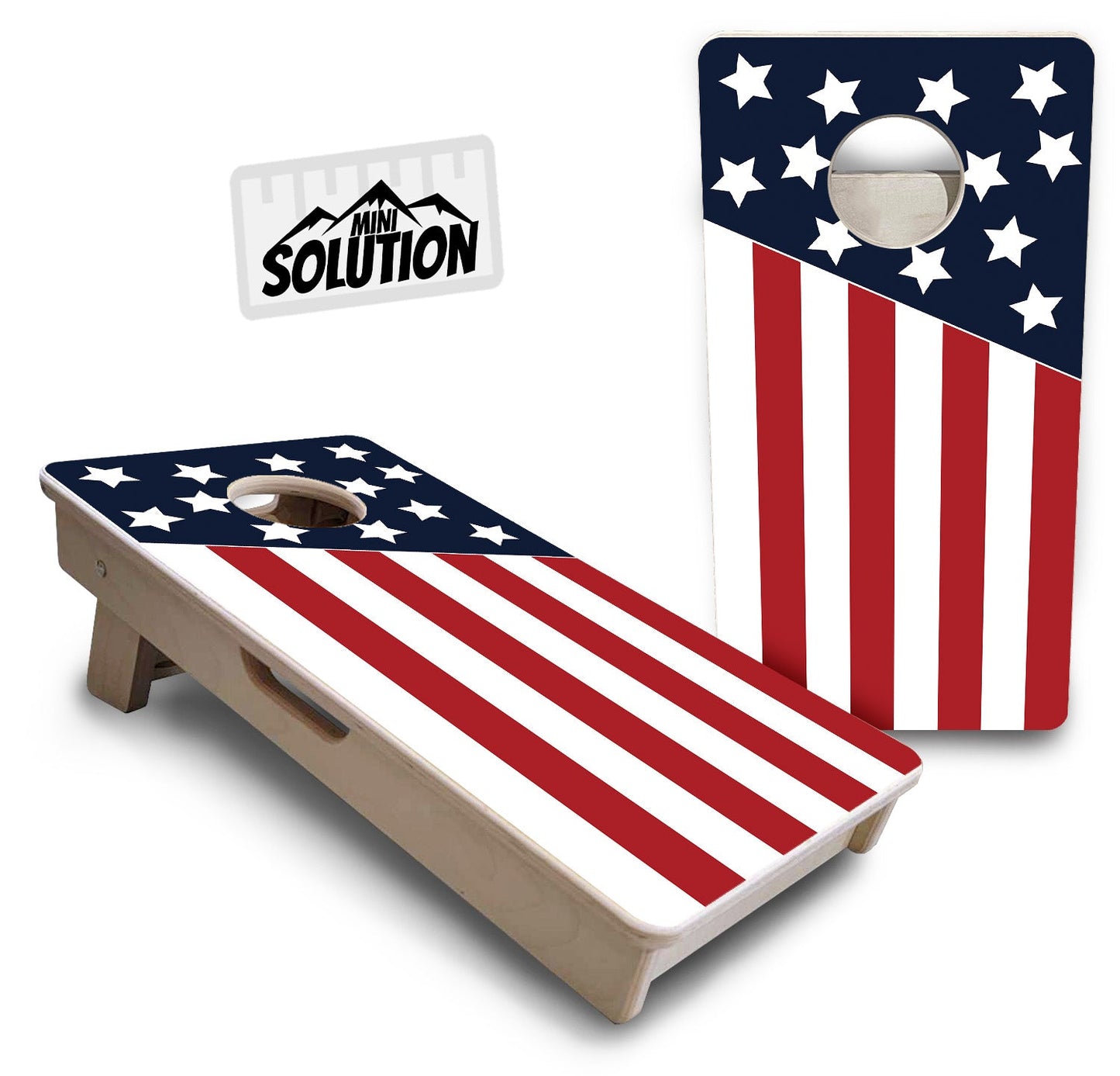 Mini Cornhole Boards - Slanted Flag