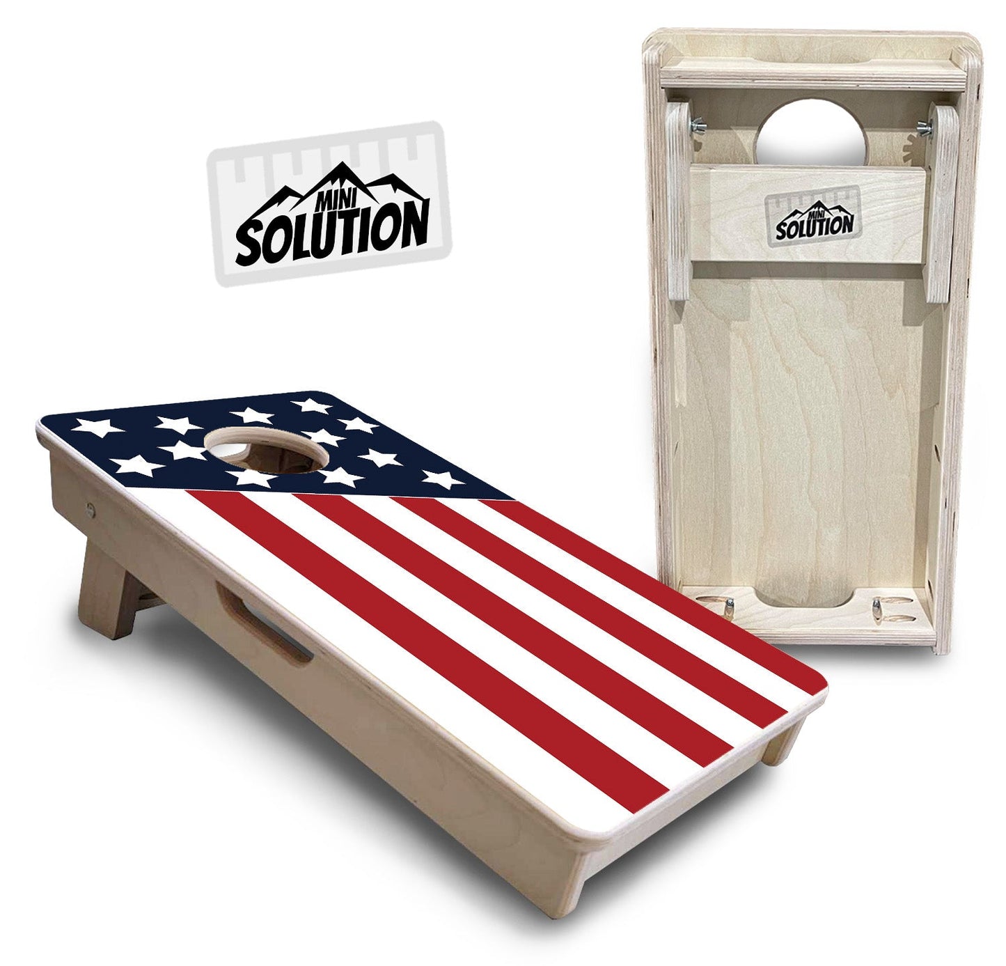 Mini Cornhole Boards - Slanted Flag