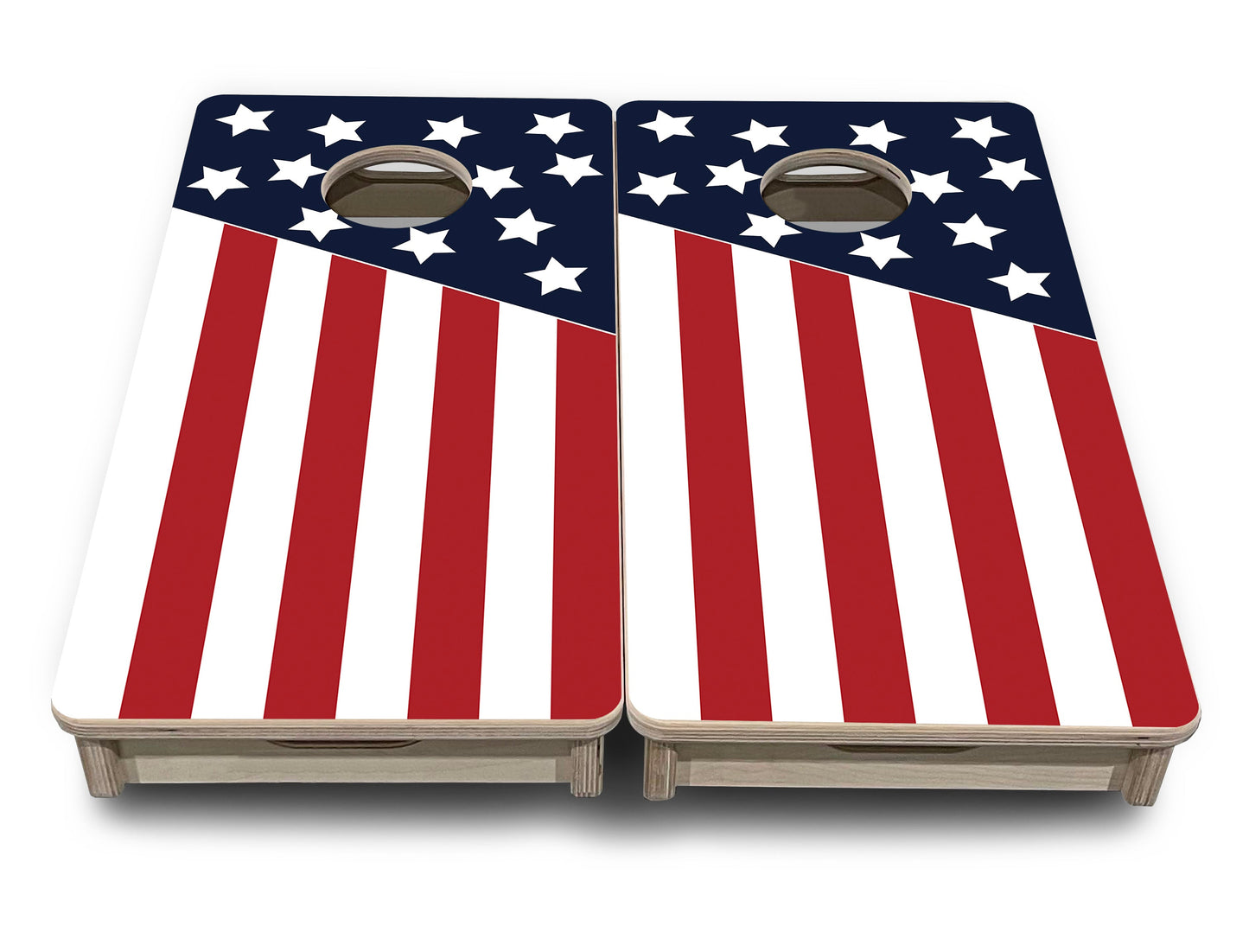 Mini Cornhole Boards - Slanted Flag