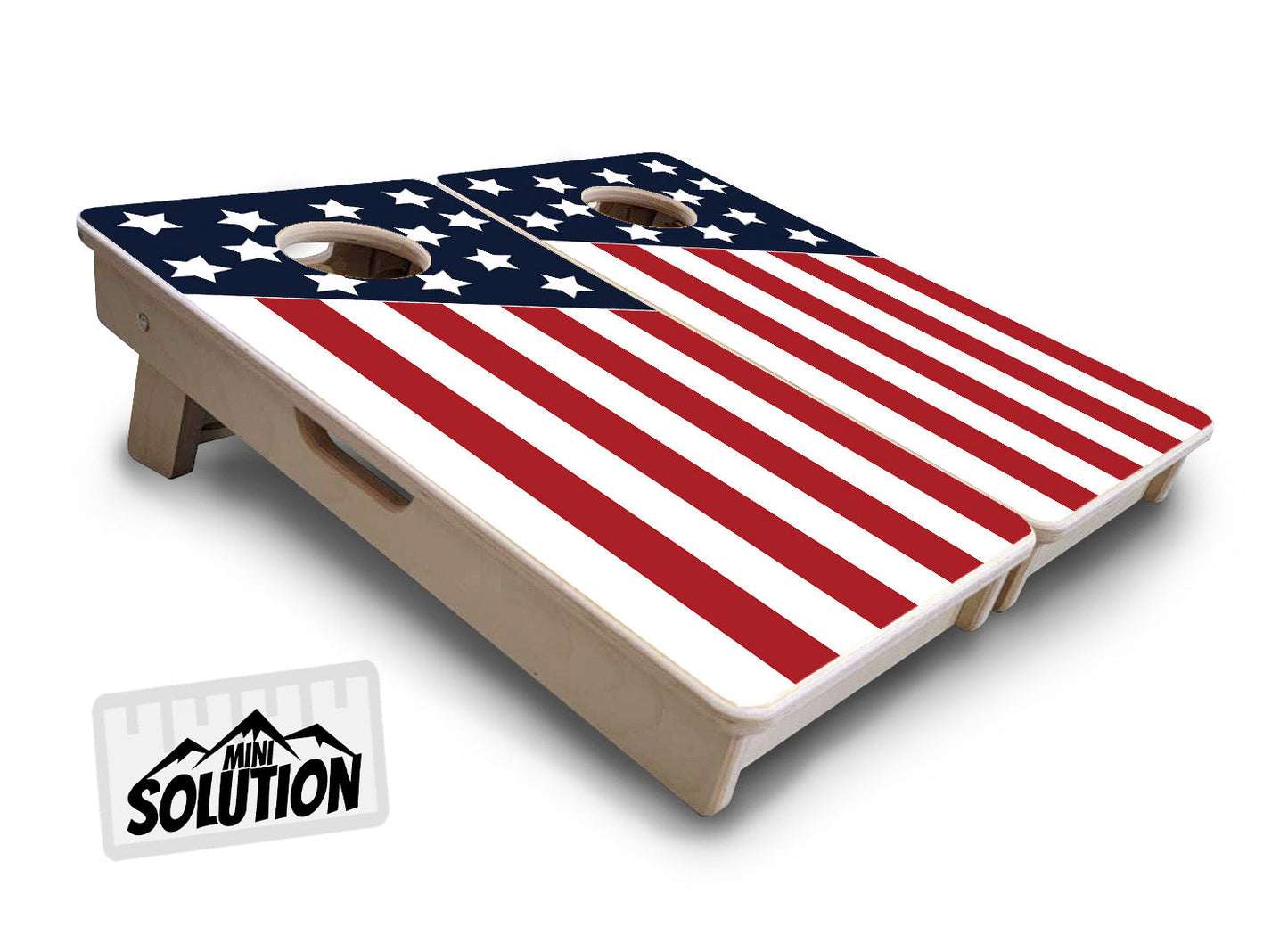Mini Cornhole Boards - Slanted Flag