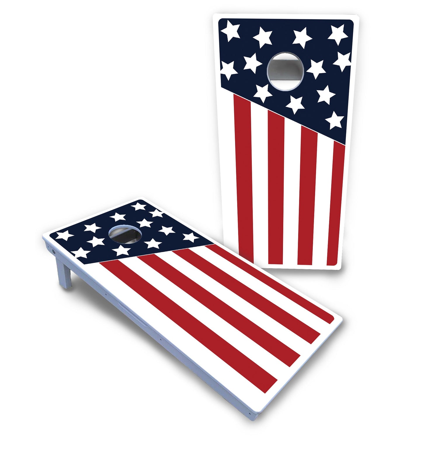 Slanted Flag Cornhole Boards - All Weather Series