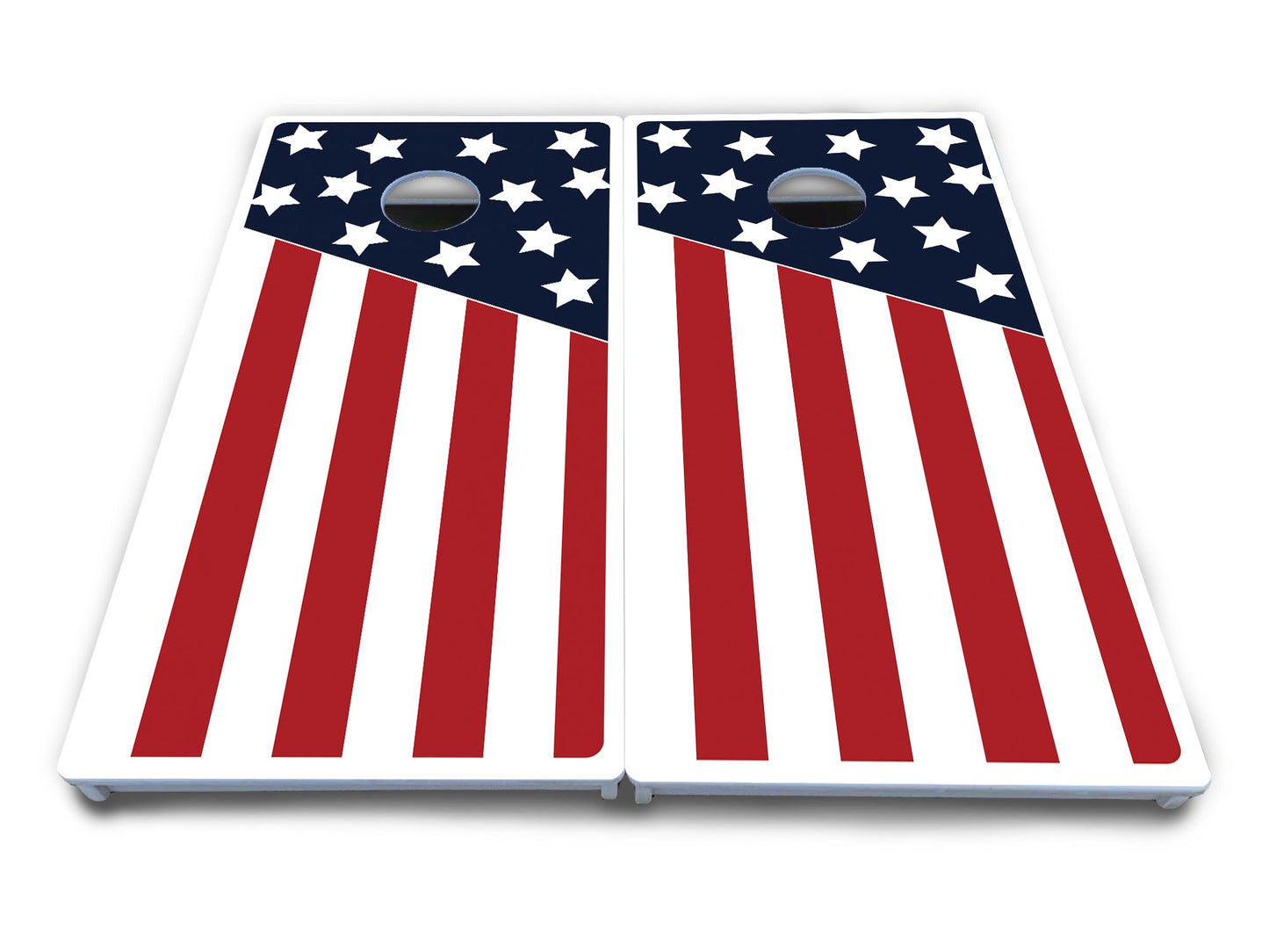 Slanted Flag Cornhole Boards - All Weather Series
