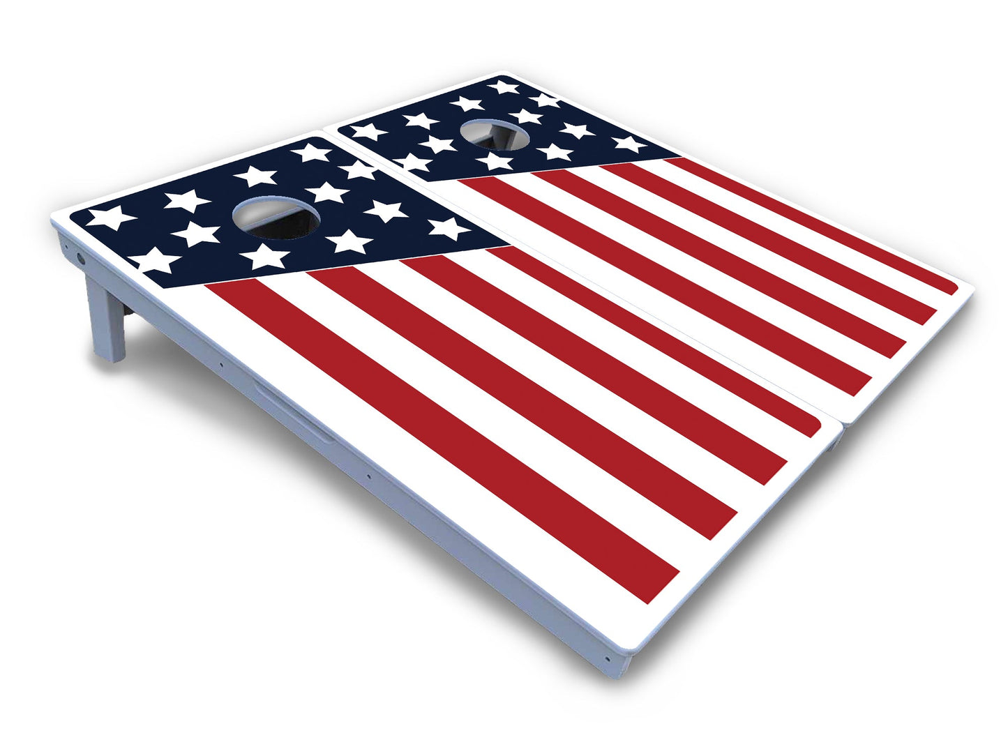 Slanted Flag Cornhole Boards - All Weather Series