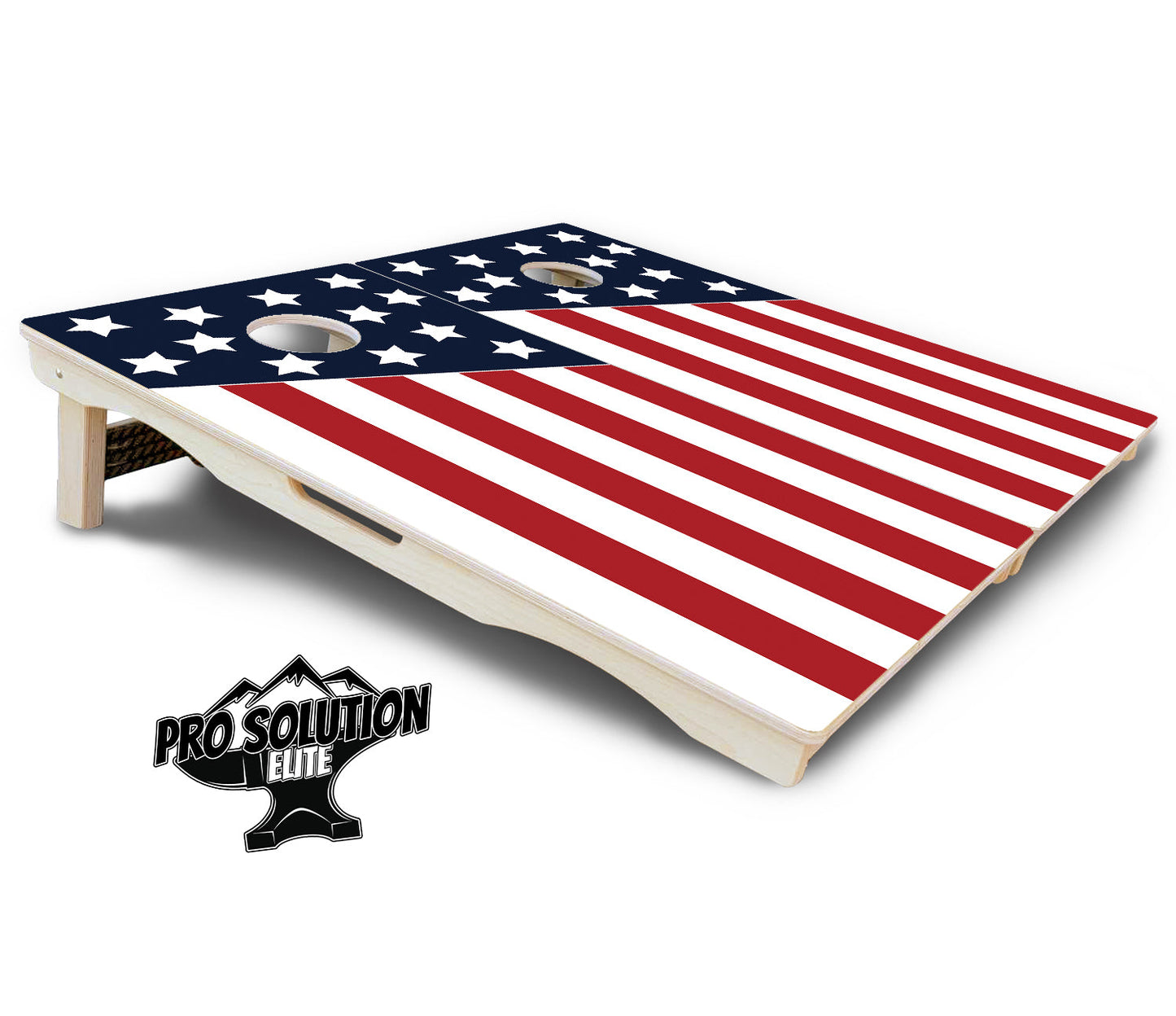 Slanted Flag Cornhole Boards - Pro Solution Elite Series