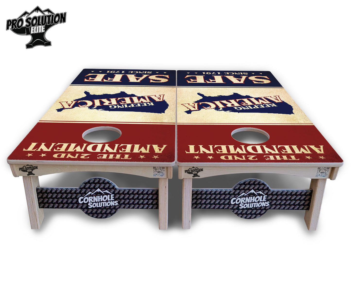 2nd Amendment Flyer Cornhole Boards - Pro Solution Elite Series
