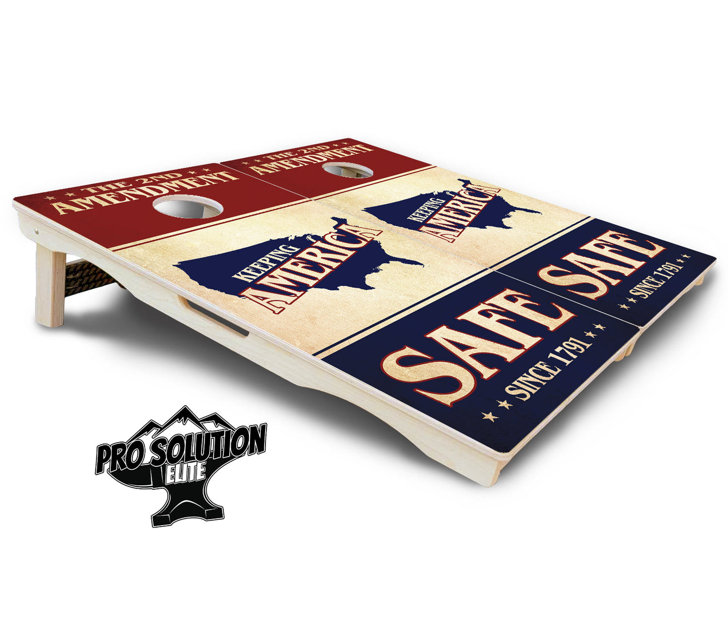 2nd Amendment Flyer Cornhole Boards - Pro Solution Elite Series
