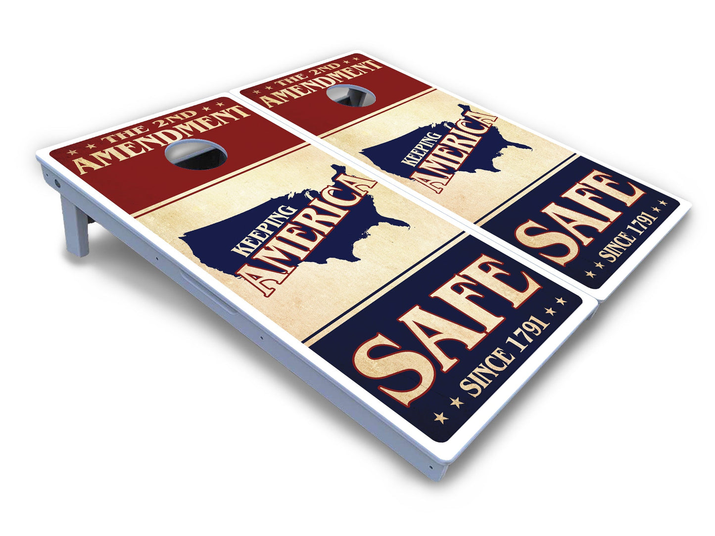 2nd Amendment Flyer Cornhole Boards - All Weather Series