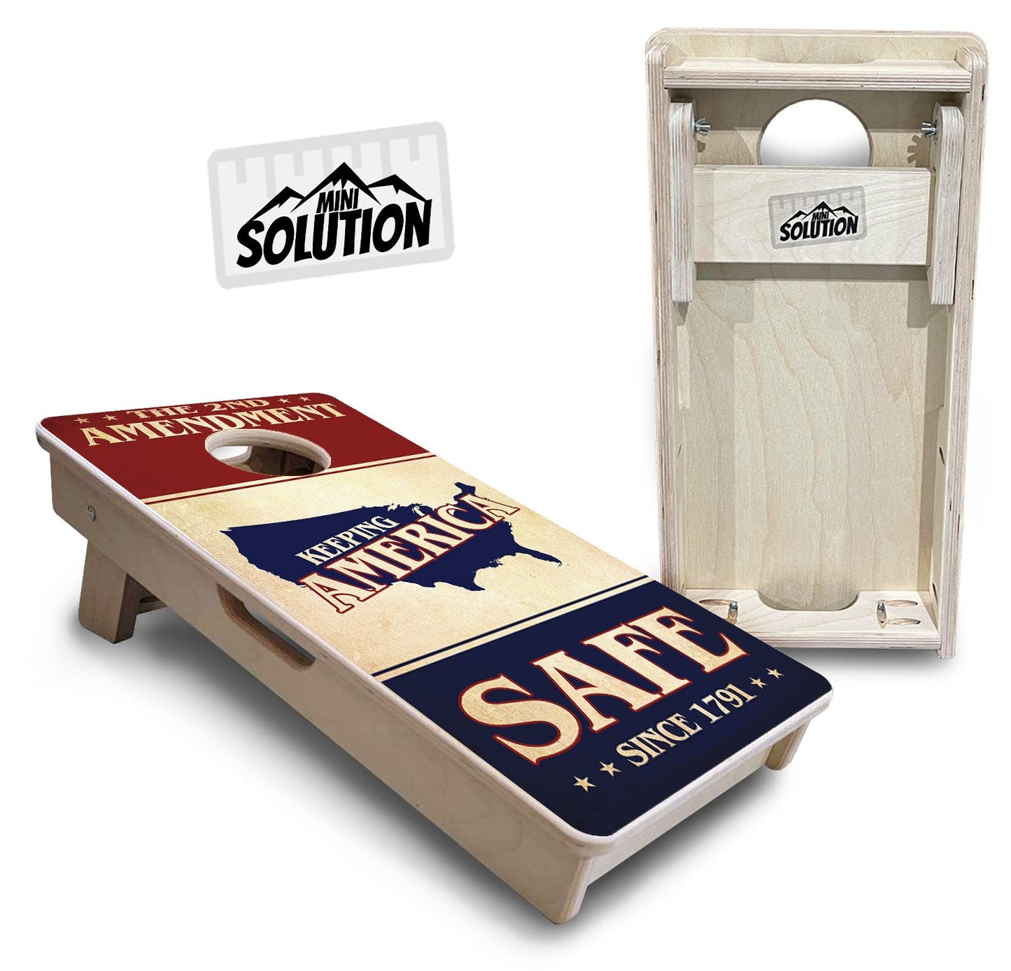 Mini Cornhole Boards - 2nd Amendment Flyer