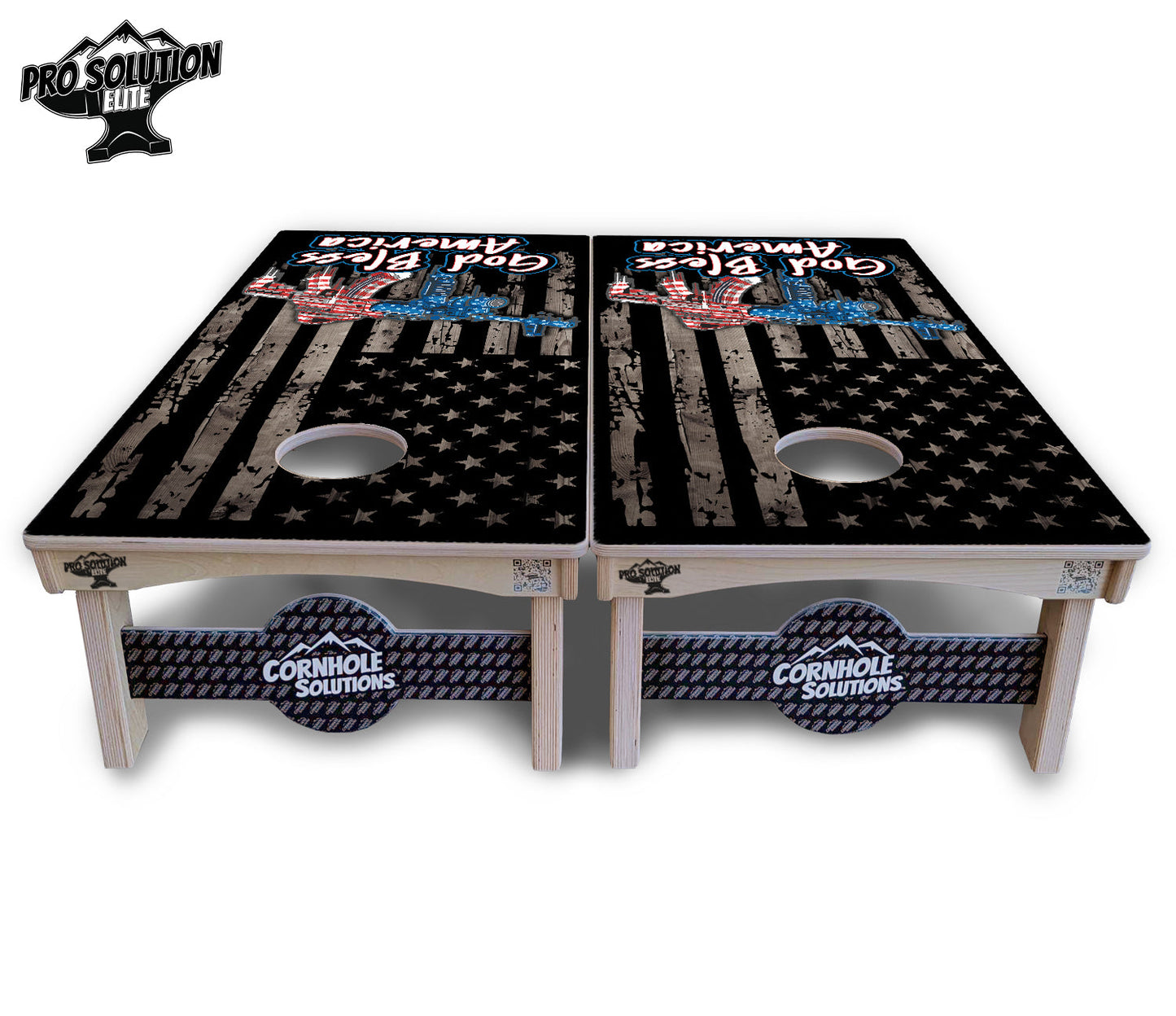 God Bless America Cornhole Boards - Pro Solution Elite Series