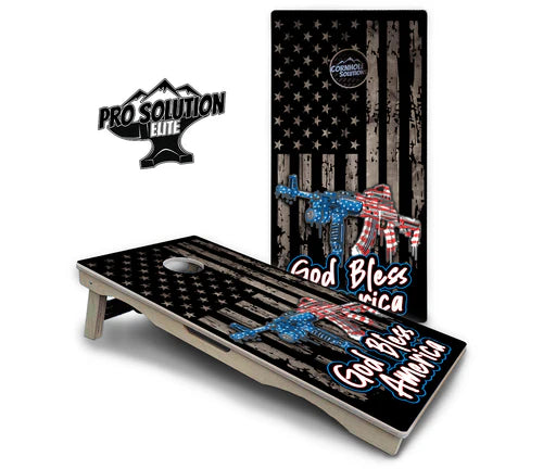 Cornhole Boards - Pro Solution Elite Series - God Bless America