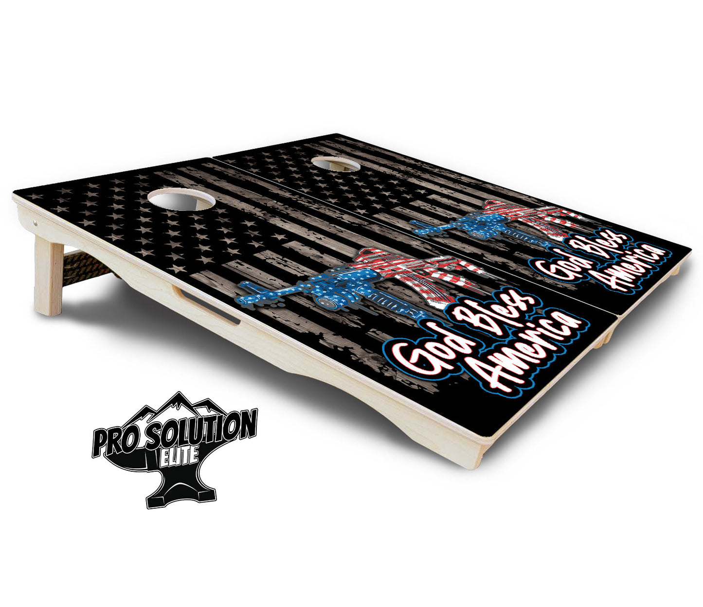 God Bless America Cornhole Boards - Pro Solution Elite Series