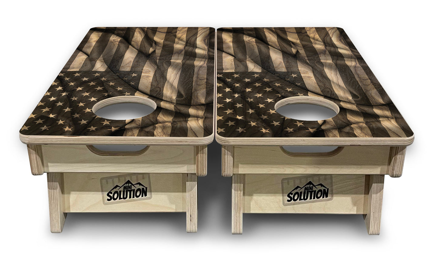Mini Cornhole Boards - USA Wood Flag