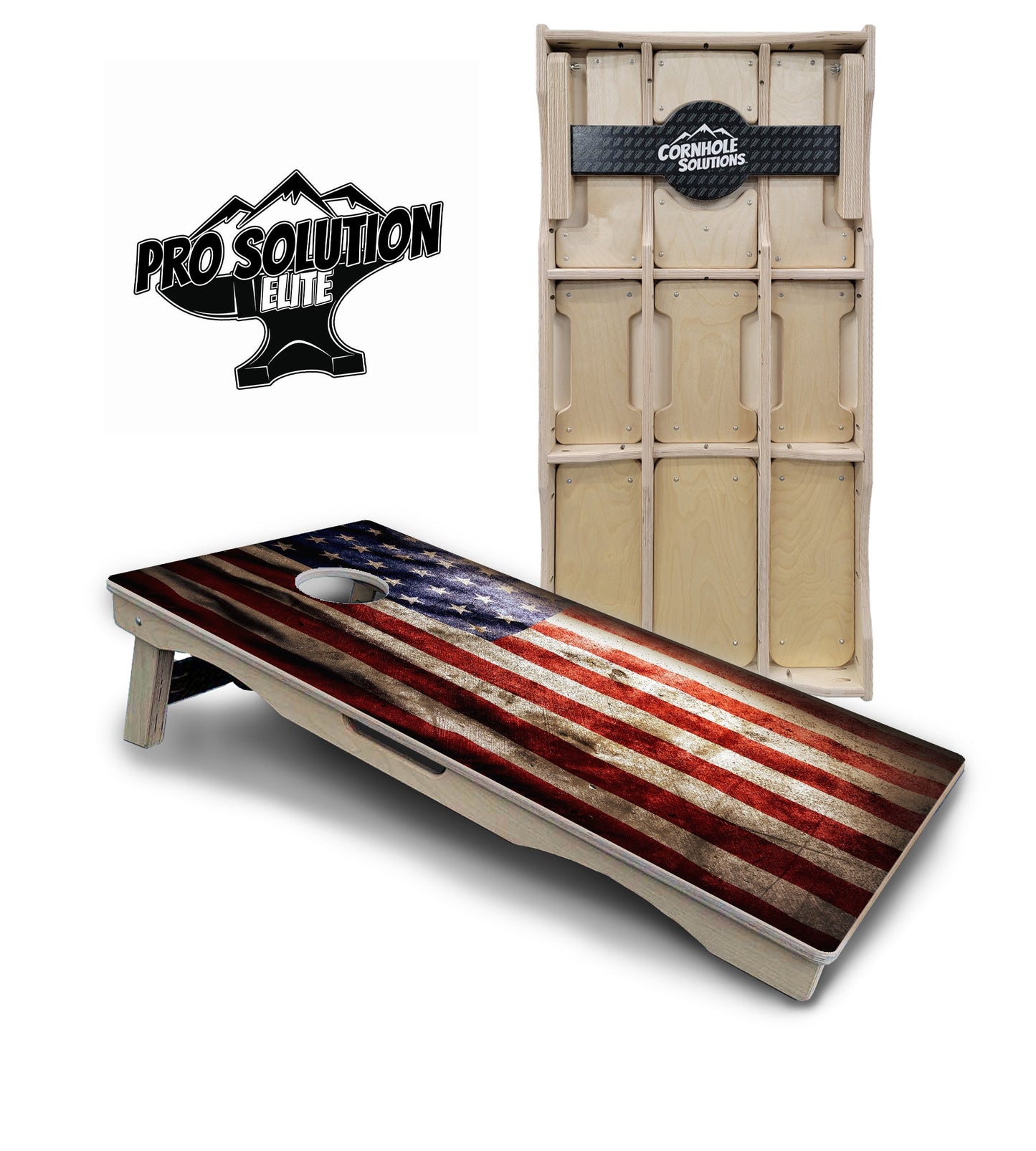 American Flag589 Cornhole Boards - Pro Solution Elite Series