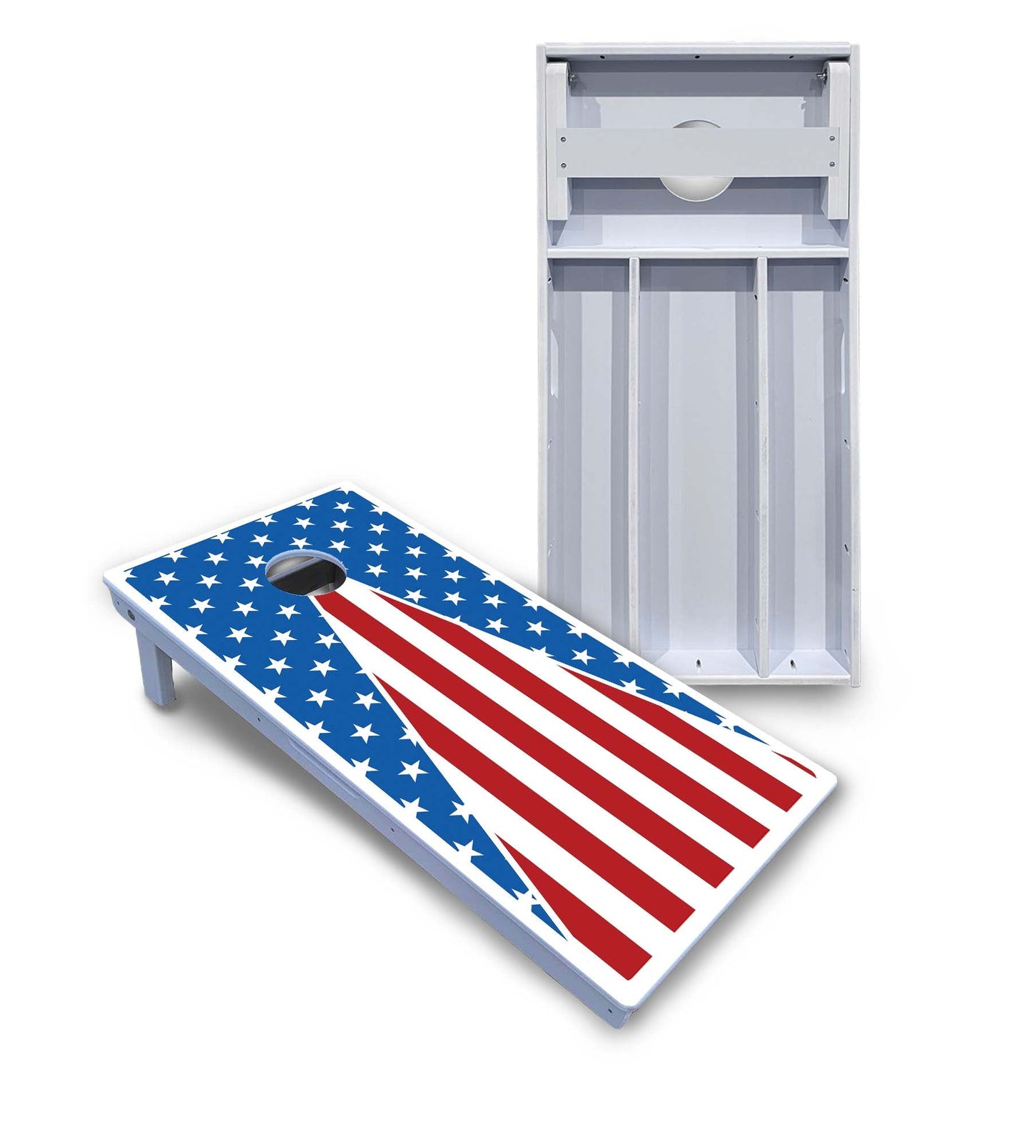 Stars & Stripes Triangle Cornhole Boards - All Weather Series