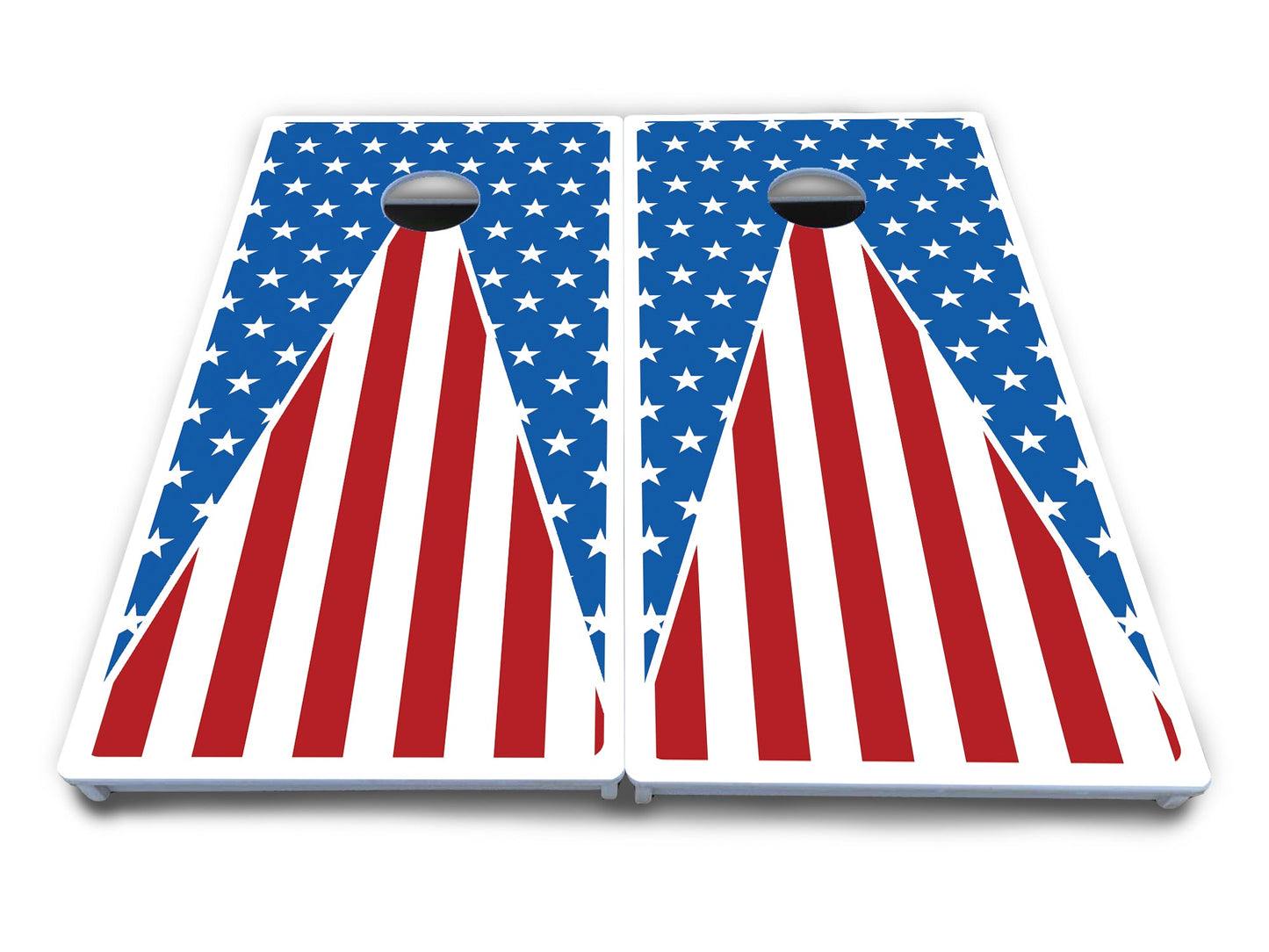 Stars & Stripes Triangle Cornhole Boards - All Weather Series