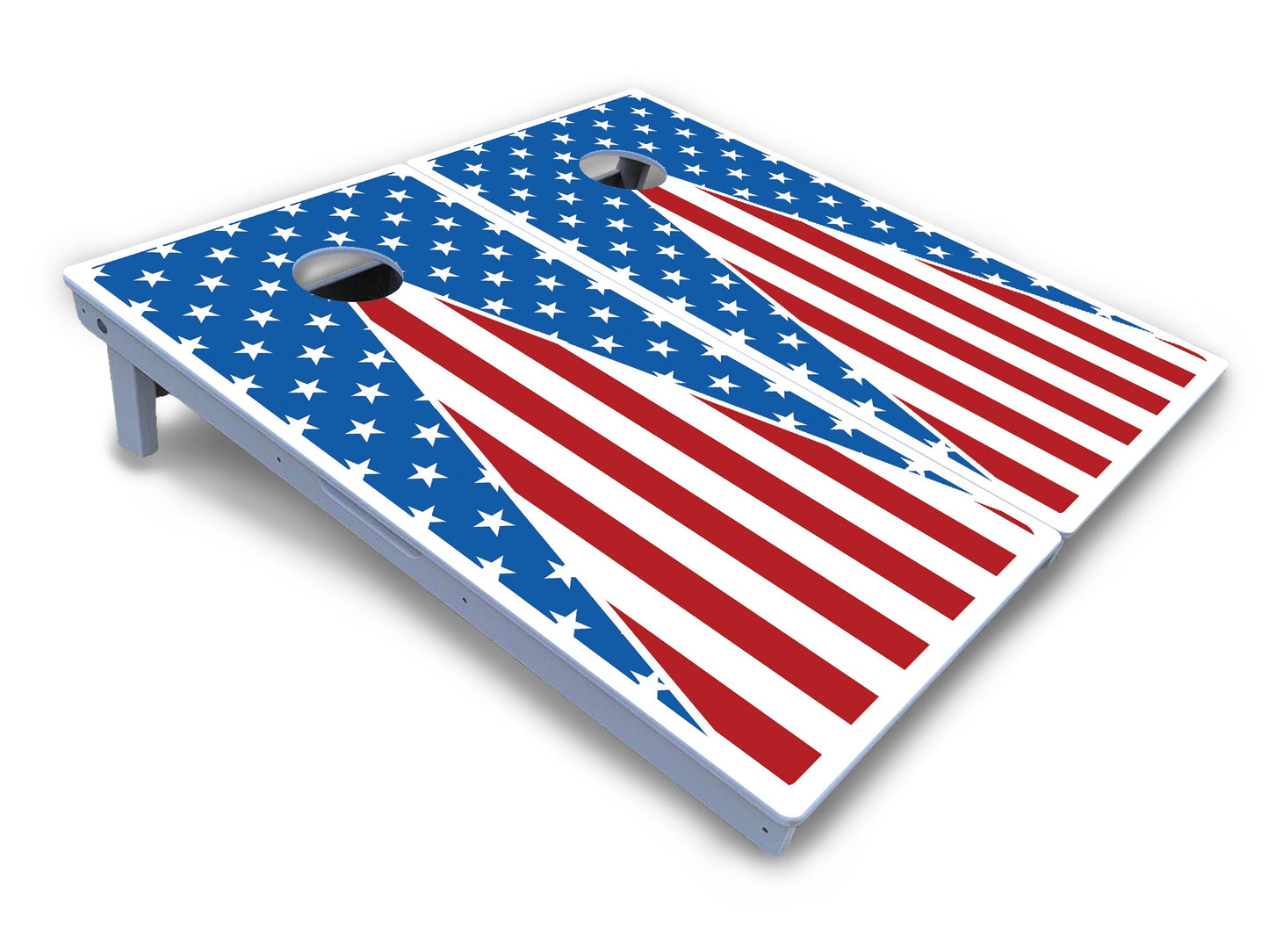 Stars & Stripes Triangle Cornhole Boards - All Weather Series