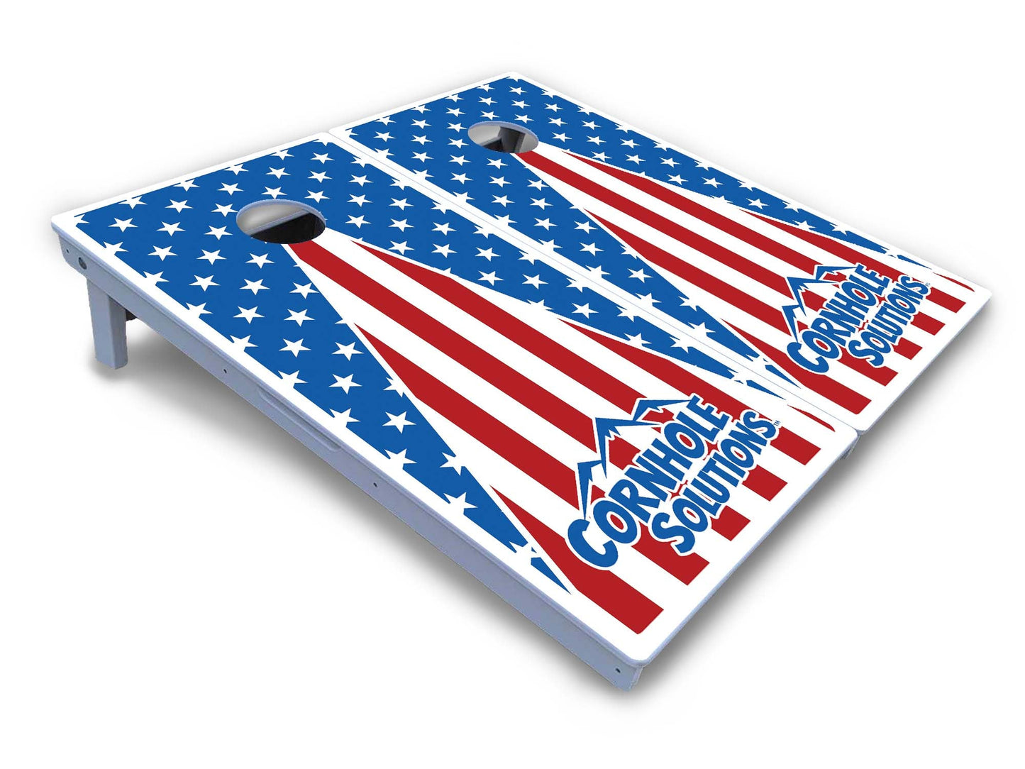 Stars & Stripes Triangle Cornhole Boards - All Weather Series