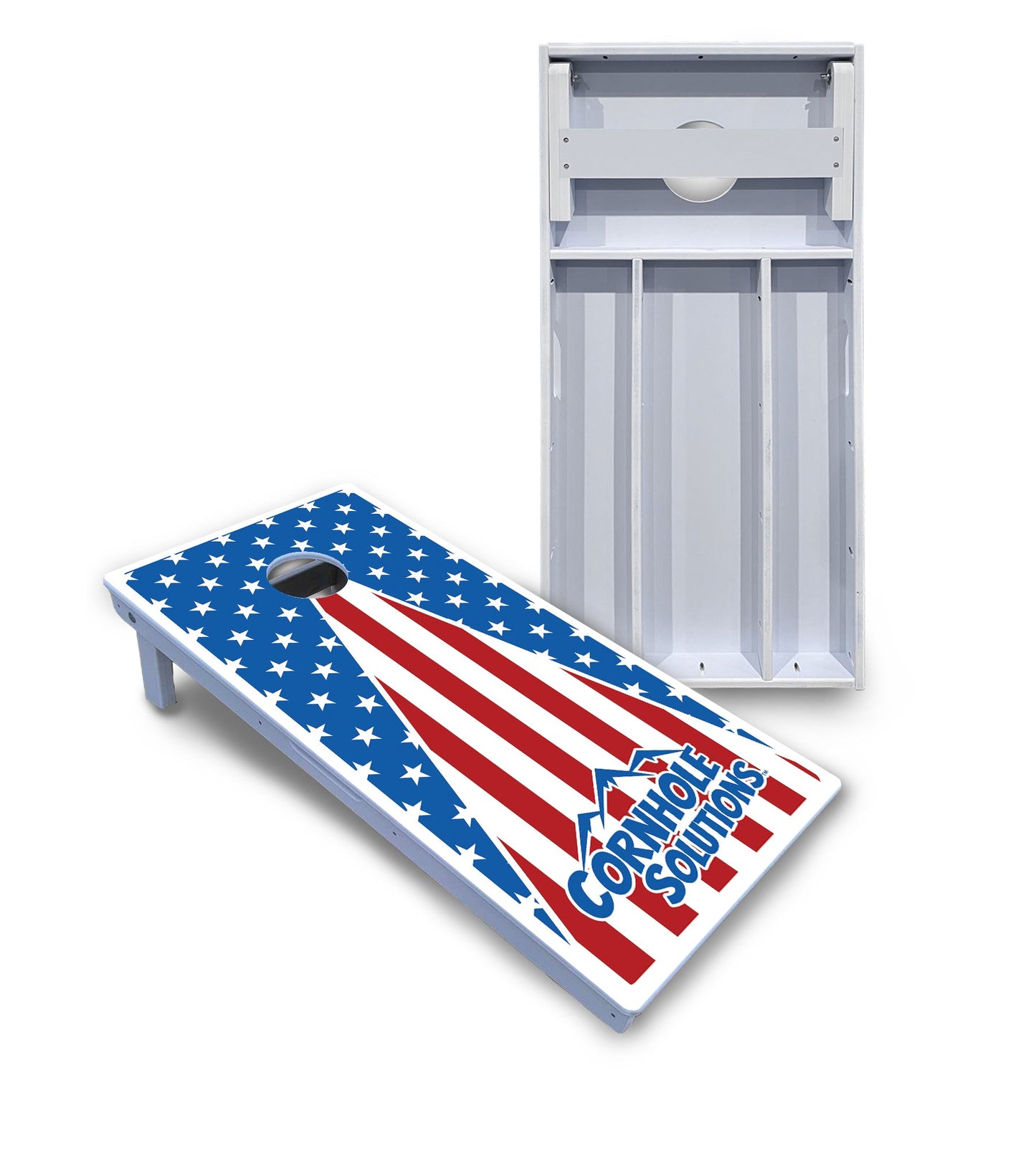 Stars & Stripes Triangle Cornhole Boards - All Weather Series