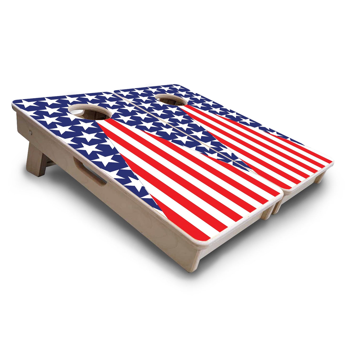 Mini Cornhole Boards - Stars & Stripes Triangle