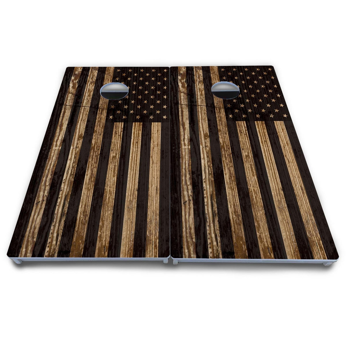 Wood DTOM & Flag Cornhole Boards - All Weather Series