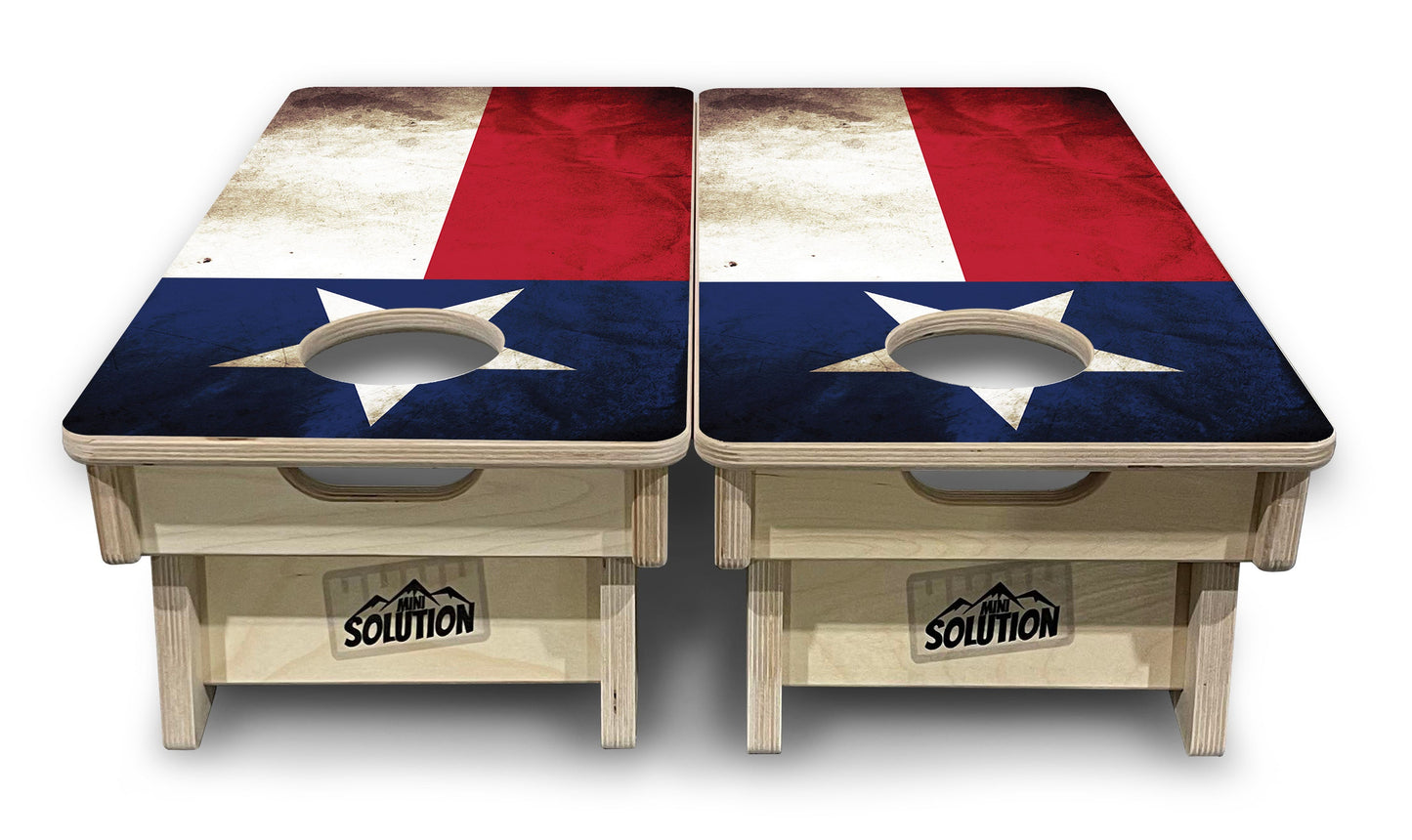 Mini Cornhole Boards - Texas Flag