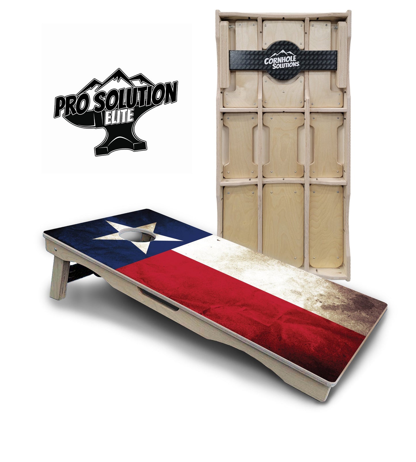 Texas Flag Cornhole Boards - Pro Solution Elite Series