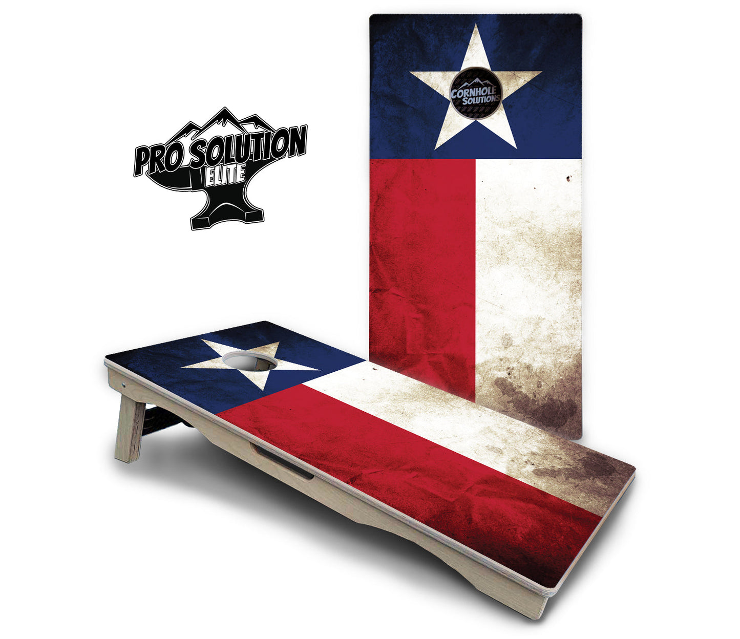 Texas Flag Cornhole Boards - Pro Solution Elite Series